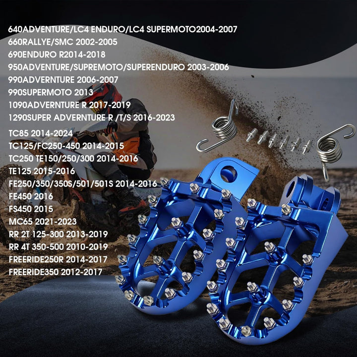JFGRACING Motorrad CNC Fussrasten Fussrasten Ruhepedale Für 65-701 TE TC FE FC Enduro SUPER Moto 14-