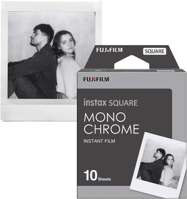 INSTAX Square Film Monochrome Monochrome Quadrat 10 shot Single, Monochrome Quadrat 10 shot Single
