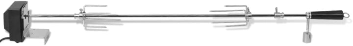 vidaXL BBQ Grill Rotisserie verchromter Grillspiess Drehspiess mit Motor 1000 mm, 1000 mm