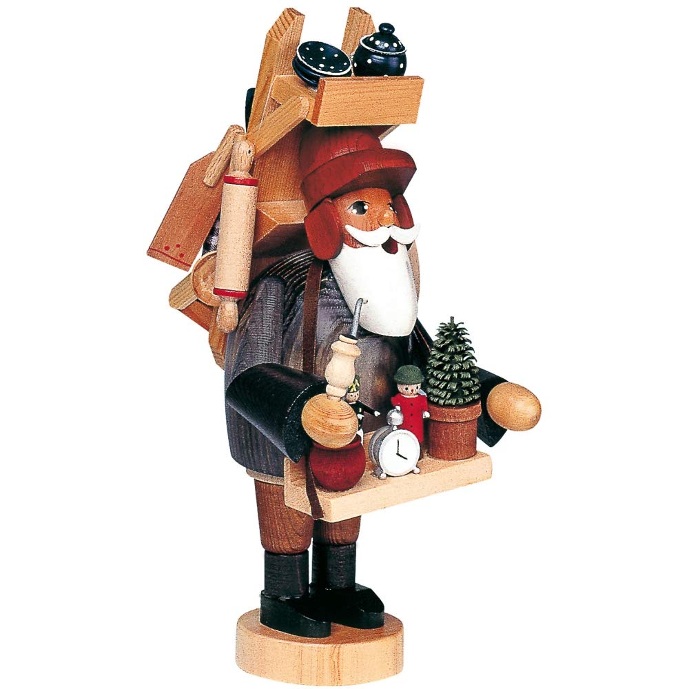 KWO Olbernhau 21066 Räuchermännchen Hausierer, 23 cm
