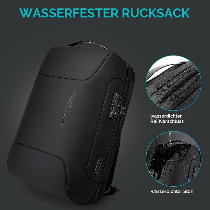 BANGE Anti-Diebstahl-Rucksack mit USB-Ladeanschluss, leichter Business-Rucksack für Damen und Herren