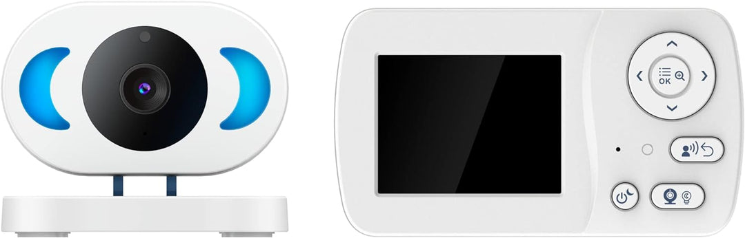 TELEFUNKEN Babyphone mit Kamera 2,4" Bildschrim, Nachtlicht, starre Kamera mit Infarotmodus, VOX-Mod