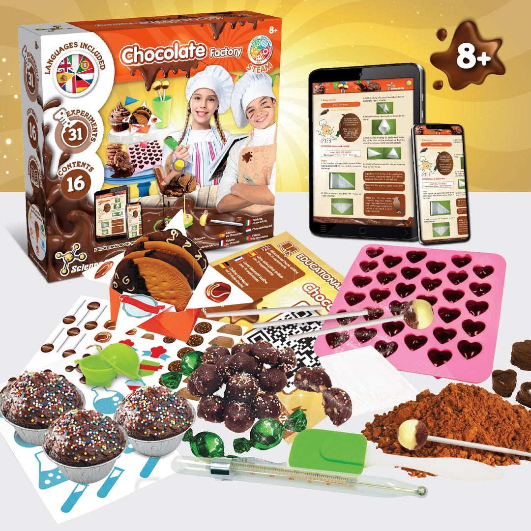Science4you Schokolabor - Spiel für Kinder ab 8 Jahren mit Experimentierkasten, 31 Experimenten für