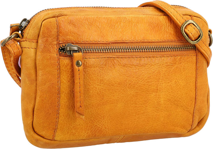 Gusti Handtasche Leder - Dominic Damen Handtasche Schultertasche Partytasche Festivaltasche Ledertas