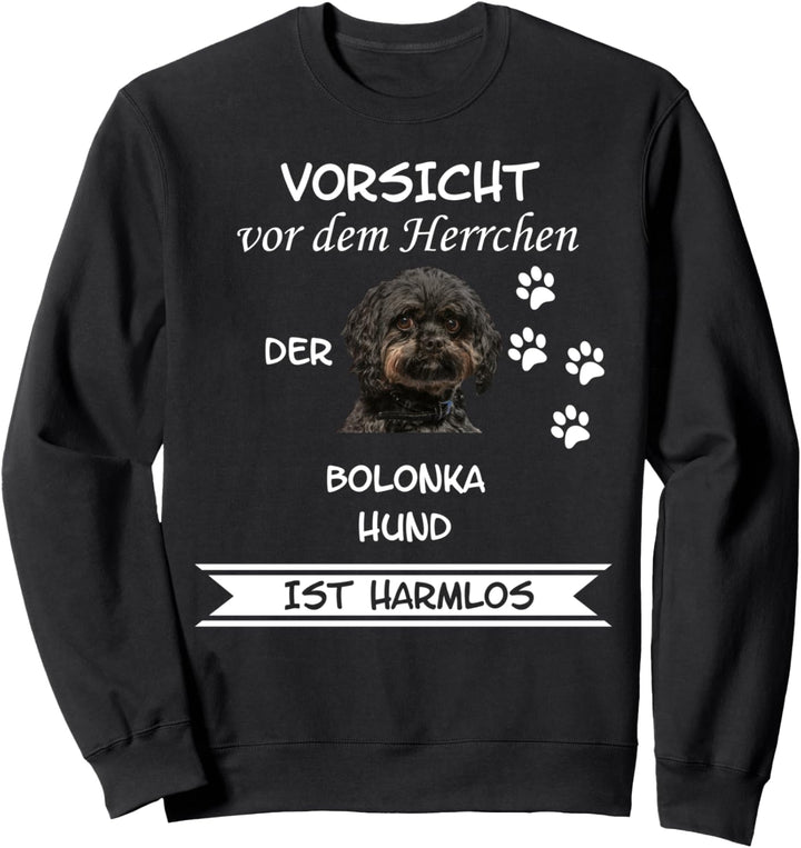 Bolonka Hund Damen Herren Haustier Hunderasse Sweatshirt