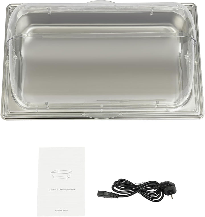 600W Chafing Dish Elektrisch Buffetwärmer Elektrisch Warmhaltebehälter Essen Wärmebehälter für Speis