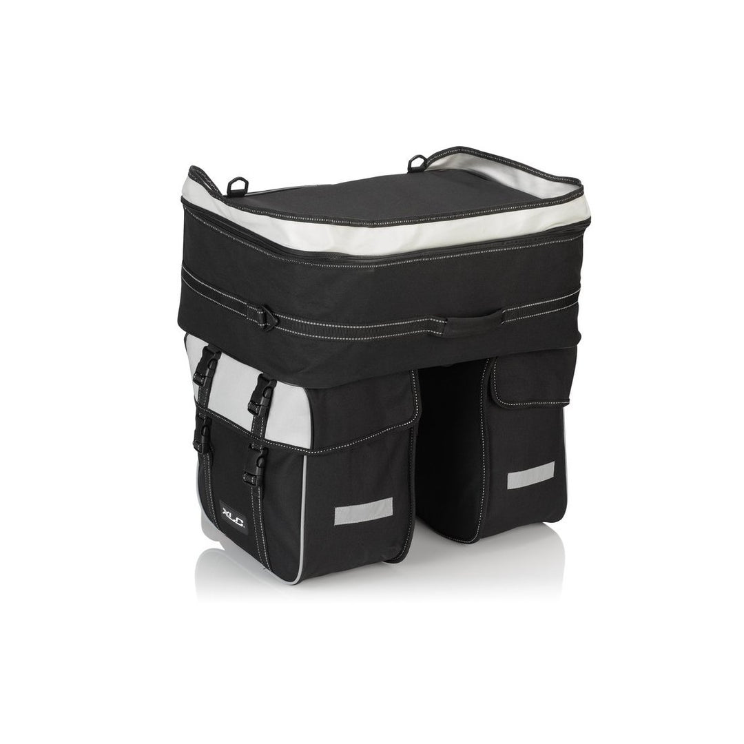 XLC BA-S68 Traveller Dreifachpacktasche (58 Liter) Schwarz; Grau, Schwarz; Grau