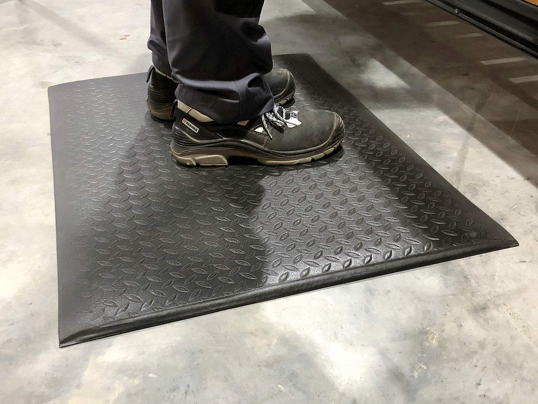 SOFT STEP Ergo | Anti-Ermüdungsmatte | PROFI Komfort Arbeitsplatzmatte Rautenmuster | 100% Vinylscha