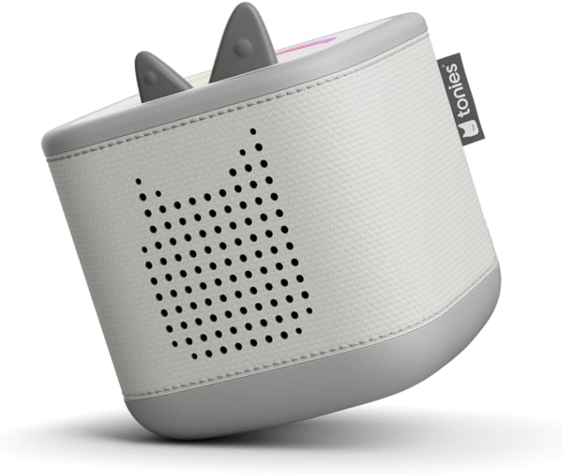 tonies Toniebox 2 Bundle Incl. 2 Schlummerbande Schlummerbär und Hase, Mondgrau, Audioplayer für Hör