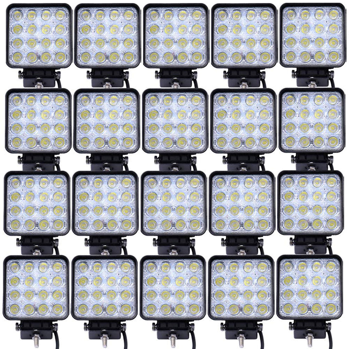 Greenmigo 20x 48W LED Scheinwerfer Offroad Lampe Flood Arbeitsscheinwerfer 12V 24V Zusatzscheinwerfe