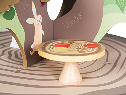 roba Baumhaus '4 Jahreszeiten', Holz Spielzeug-Baum mit 4 Spielseiten, inklusive Tieren und Zubehör