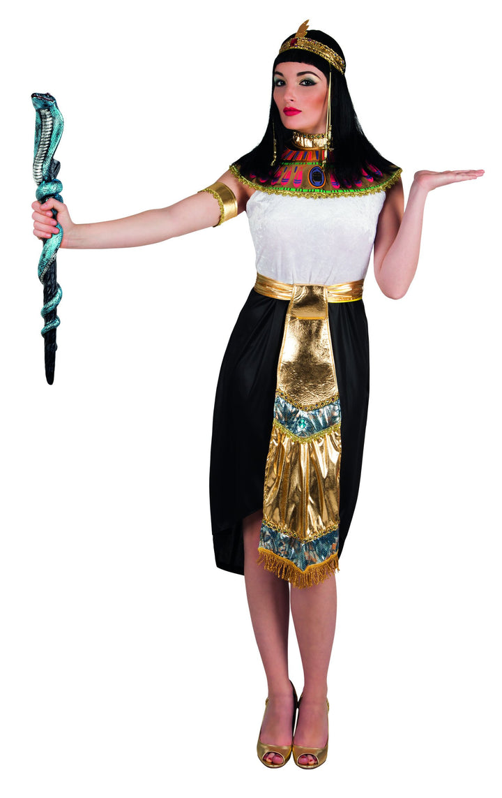 Boland 83803 - Kostüm Nefertari, Haarband, Kragen, Kleid, Gürtel und Armband, Ägyptische Königin, Ka