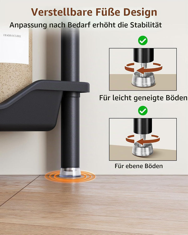 Orimade 4 Stück Duschregal Stehend Rostfrei,Ecke Duschablage Freistehende, Duschablage ohne Bohren f