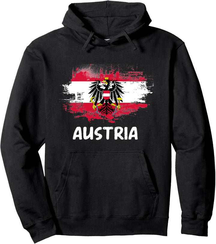 Österreich Flagge Austria Fahne Fan Österreicher Pullover Hoodie