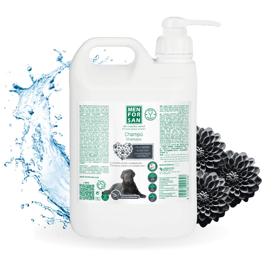 Menforsan 8414580005348 Schwarzes Haar Shampoo, 5000 ml