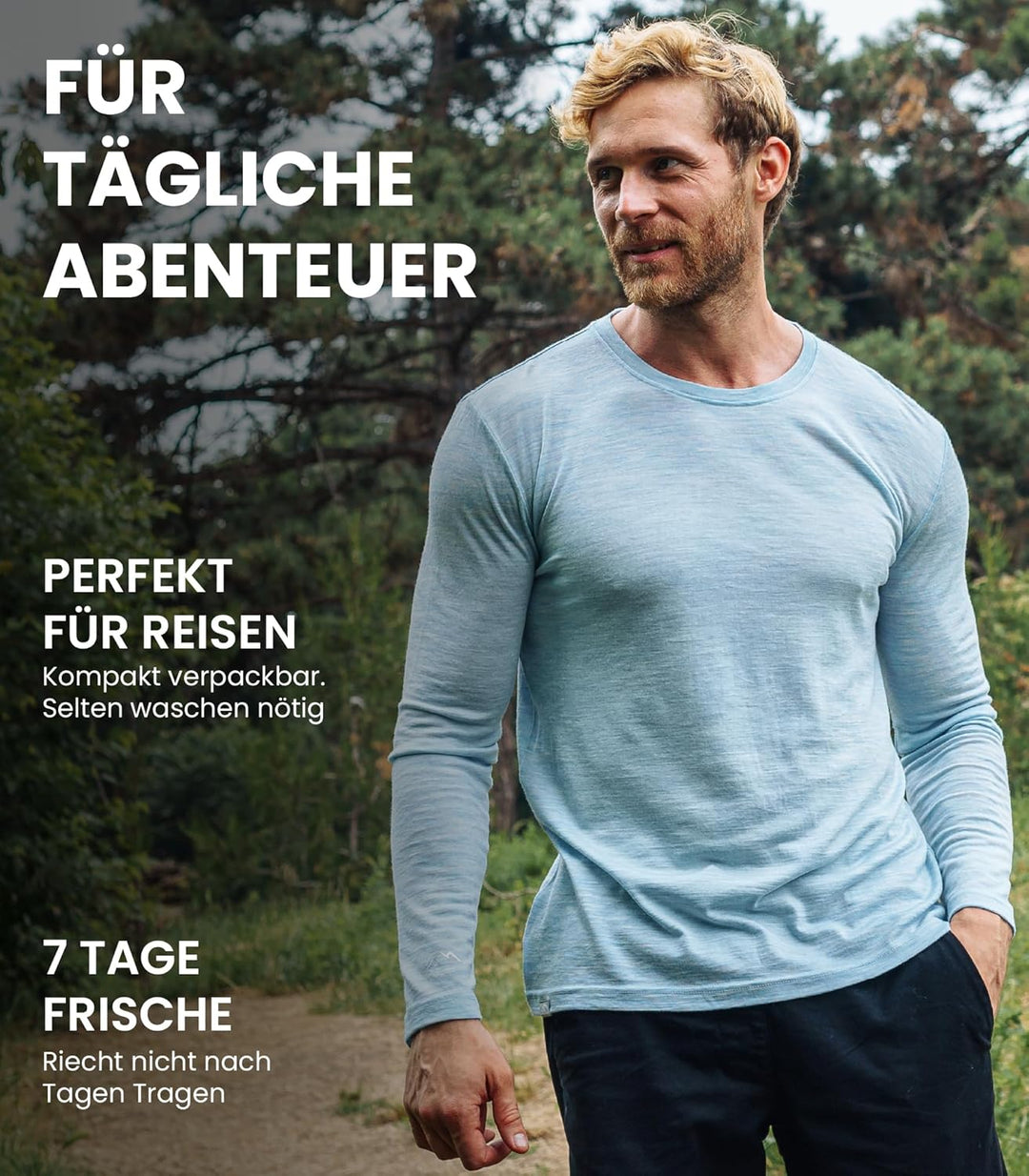 100% Merino Unterwäsche Herren - Merino Langarmshirt Herren Atmungsaktiv Und Feuchtigkeitsableitend