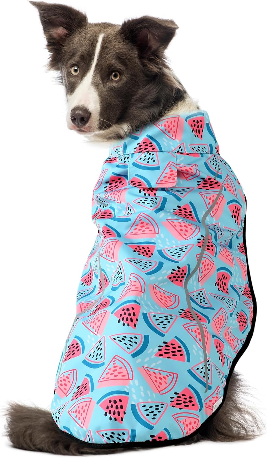 Mile High Life Hunde-Regenmantel, verstellbare, wasserdichte Haustierkleidung, leichte Regenjacke mi