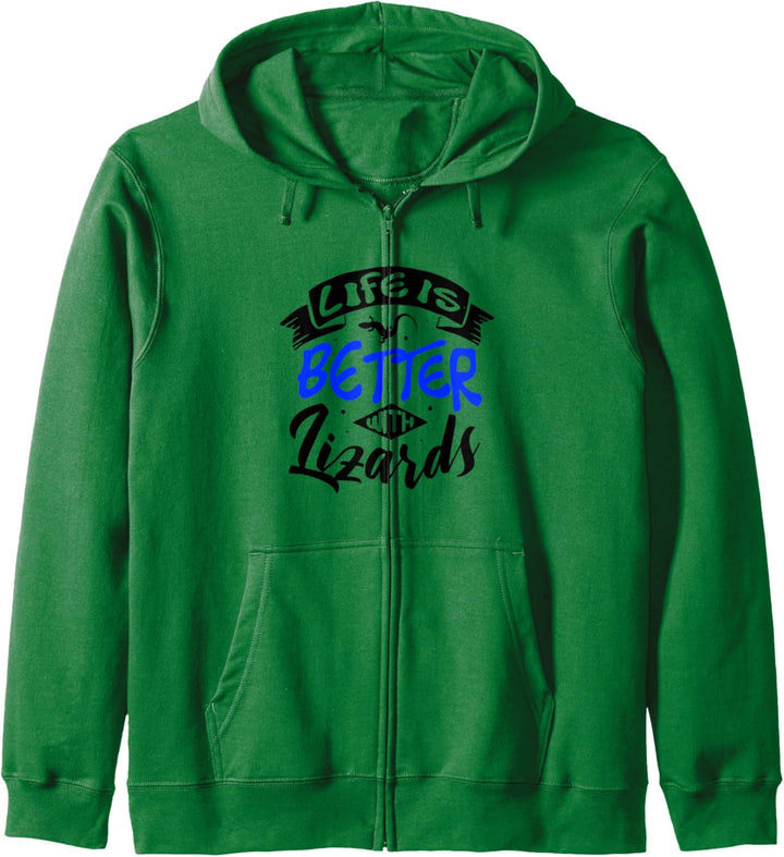 Wildlife Natur Leben mit Eidechsen Gecko Kapuzenjacke