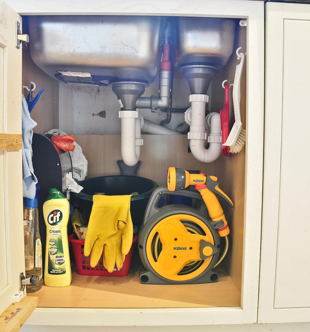 Hozelock Pico-Schlauchbox, 10 meter Gelb & Grau, Gelb & Grau