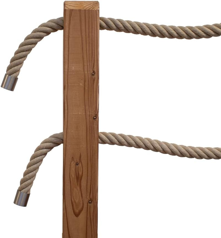 Handlaufseil/Absperrseile - Nature Touch, 40mm Durchmesser – Naturfarben - 8 Meter, 8 Meter