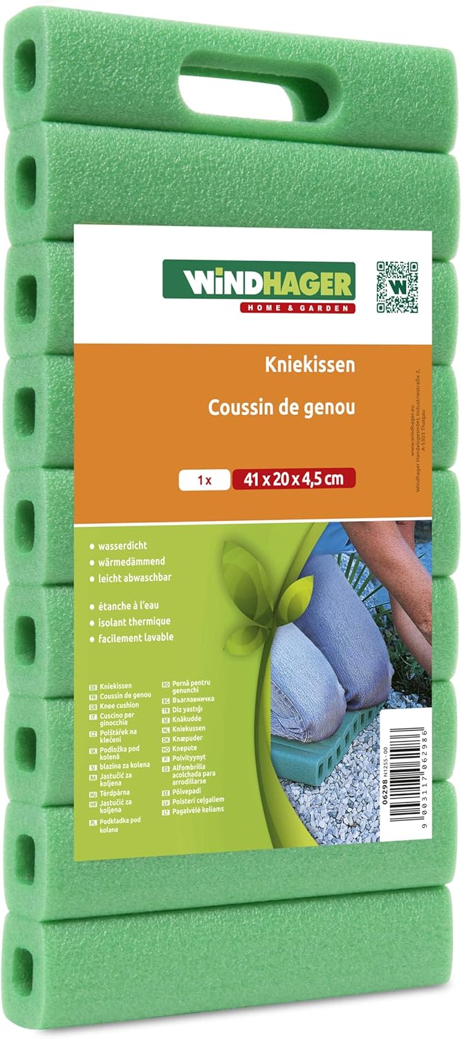 Windhager Kniekissen, Sitzkissen, Mehrzweckkissen ideal für Arbeiten im Garten, Haus und Werkstatt,