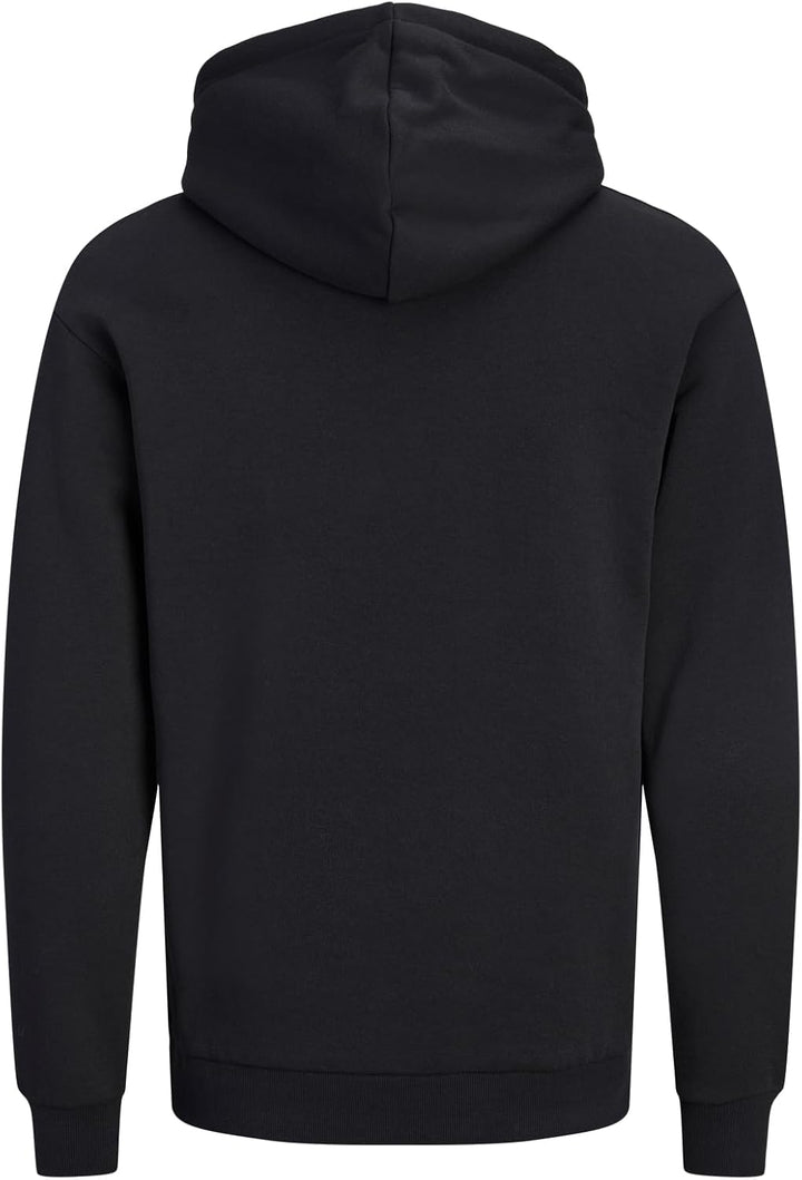 JACK & JONES Male Kapuzenpullover Einfarbig Kapuzenpullover XS Schwarz, XS Schwarz