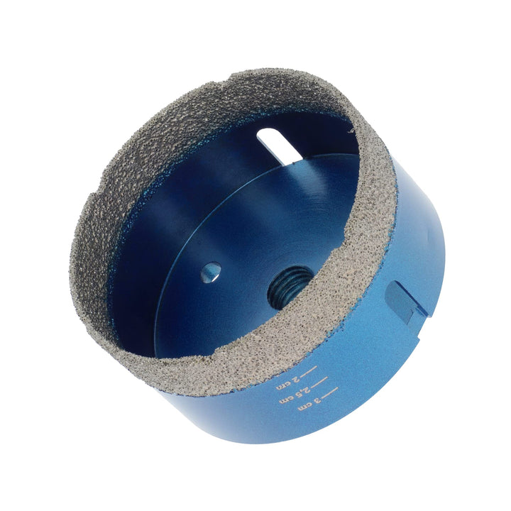 PRODIAMANT Diamant Fliesenbohrer 80mm x M14 trockenbohren in Fliese, Feinsteinzeug, Keramik, Naturst