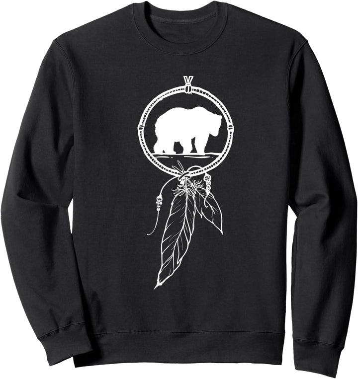 Native American Dreamcatcher Bear Women Men Sweatshirt
