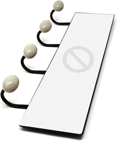 Lashuma 4er Garderobenleiste Handtuchhaken Grösse 40x15,5 cm, Badezimmer Haken Leiste, Kleiderhaken
