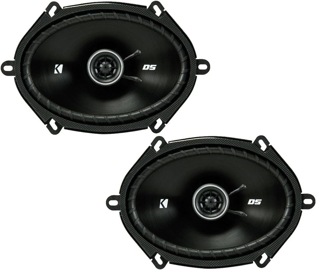 KICKER 43DSC6804 6x8 Zoll Koax-LS Schwarz