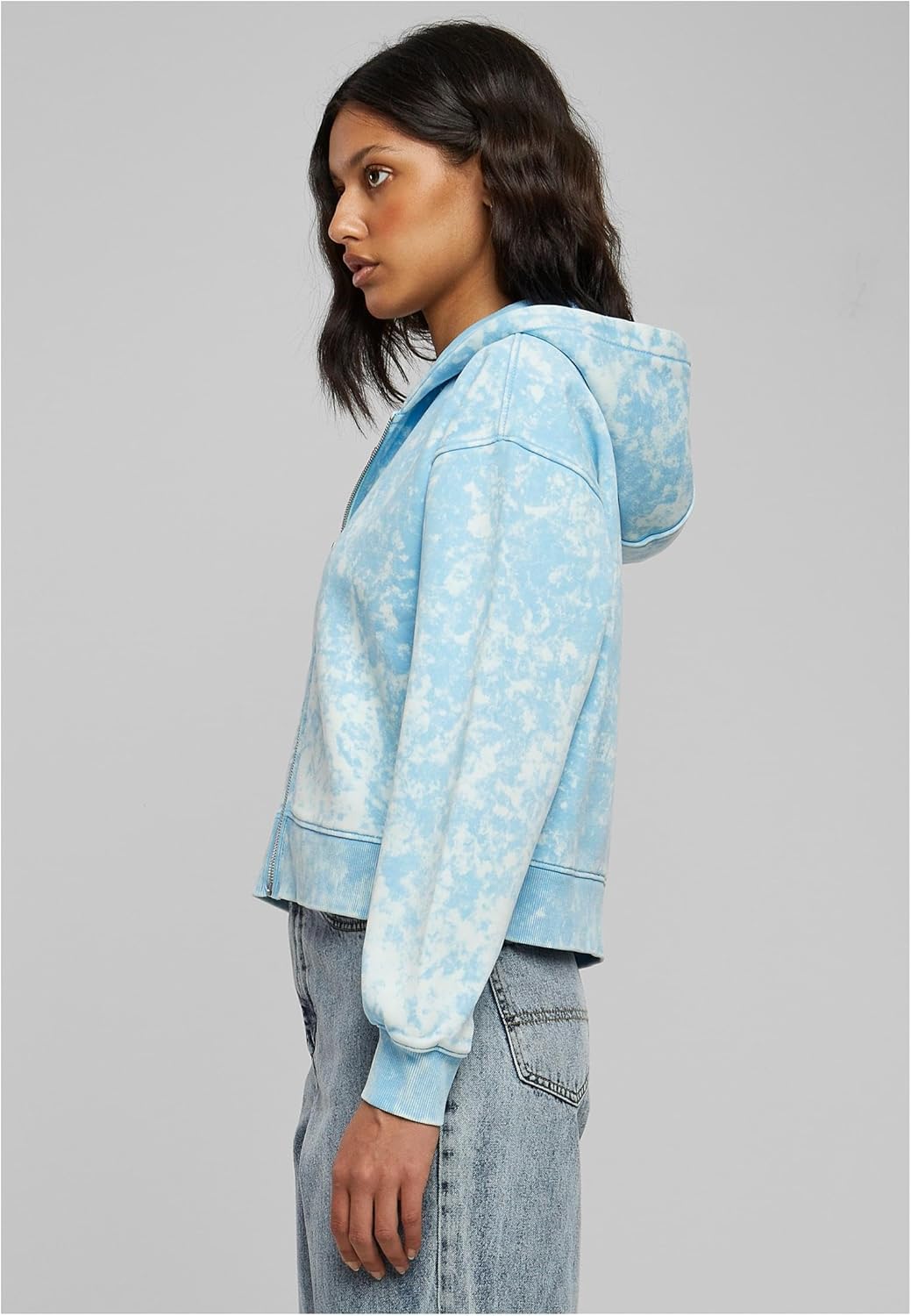 Urban Classics Damen Kapuzenpullover, Balticblue