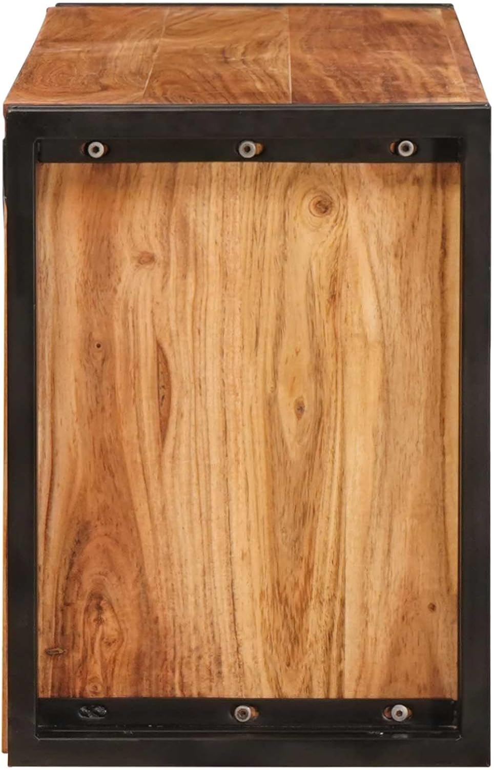 Flaschenhalter, Wandmontage, Holz, Braun, 100 x 45 x 33 cm Massives Akazienholz 100 cm, Massives Aka