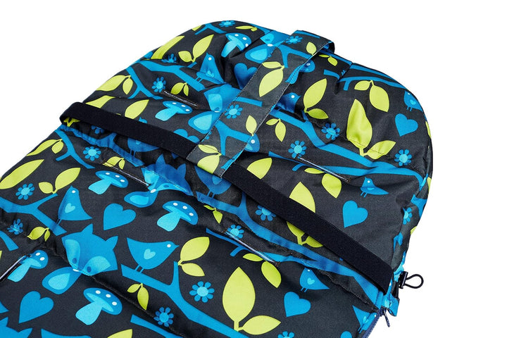 The Buppa Brand 9A110101 Universeller WinterFusssack für Kinderwagen Foxy, schwarz