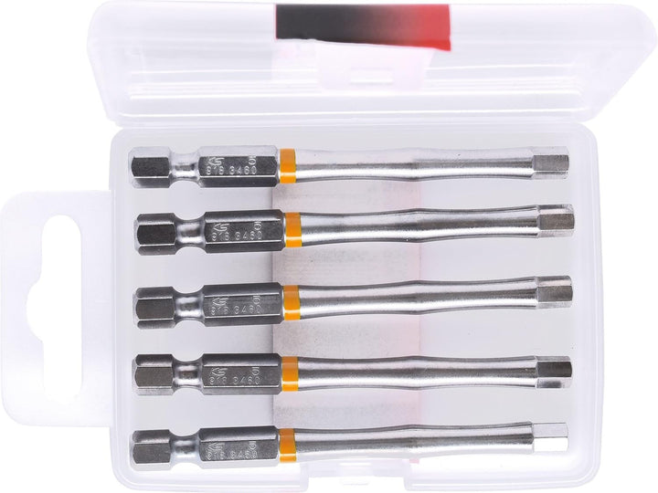 KS Tools 918.3461 1/4" TORSIONpower Bit Innen6kant, 75mm, 5mm, 5er Pack