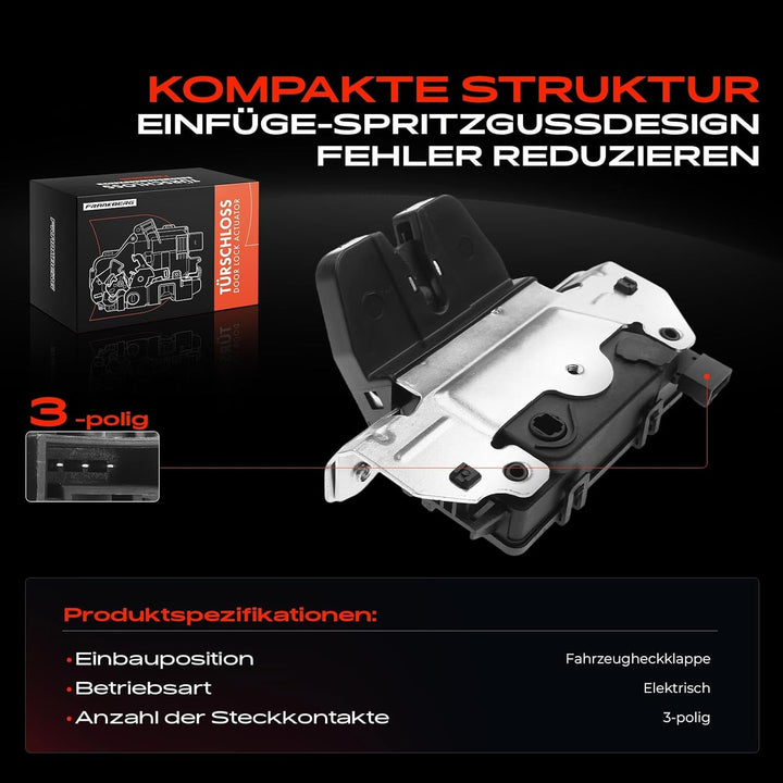 Frankberg 1x Türschloss Stellmotor Heckklappe Kompatibel mit Astra H L48 L35 L08 A04 2004-2014 Zafir
