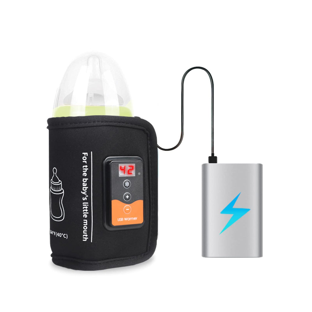 Goshyda Milchflaschenwärmer, USB-betriebener Auto-Babyflaschen-Heizbeutel Reise-Muttermilchwärmer mi