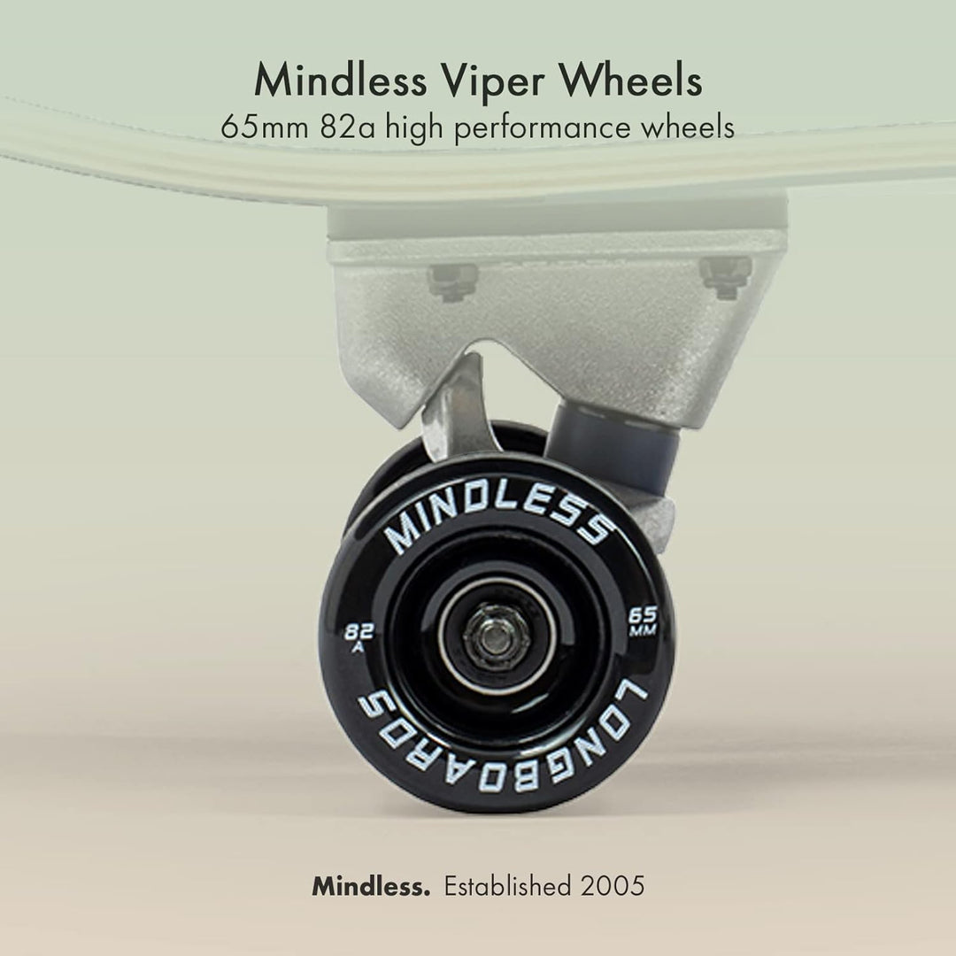 Mindless Longboards Viper Wheels Skateboard-Rollen, Unisex, Erwachsene 65x44 mm Schwarz (Black), 65x