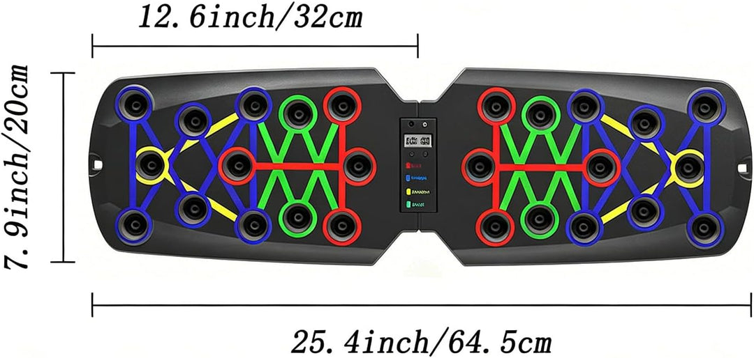 Wesoke Push Up Board 14 in 1 Multifunctional Liegestützständersystem für Männer, Frauen, tragbare Li