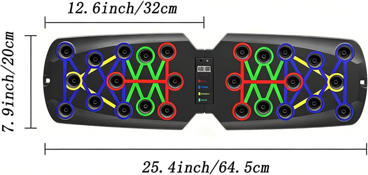 Wesoke Push Up Board 14 in 1 Multifunctional Liegestützständersystem für Männer, Frauen, tragbare Li