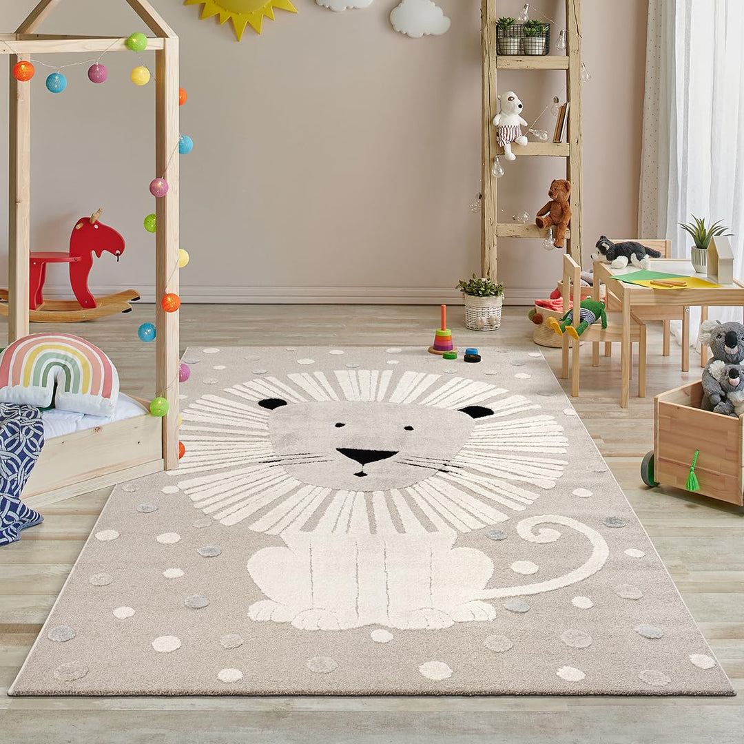 the carpet Jungle Kids Teppich für Kinderzimmer, Kinderteppich, 3D-Effekt, Pflegeleicht, strapazierf