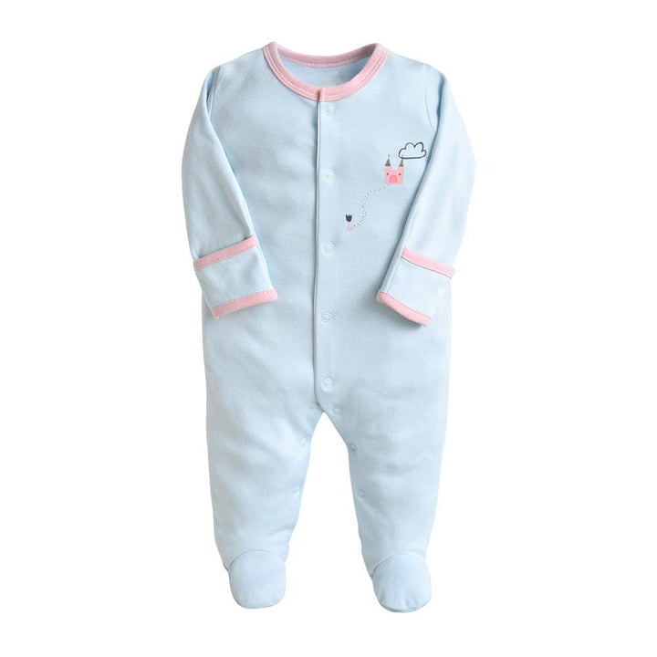 Minizone Baby Schlafanzug Pack of 3, Strampler Langarm Pyjamas Schlafstrampler 6-9 Monate 6-9 Monate