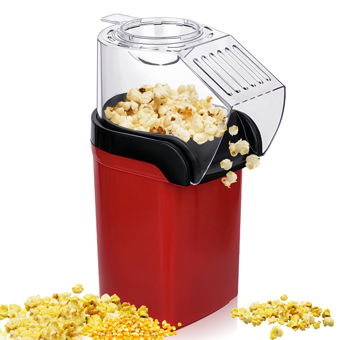 Popcornmaschine, Klein Popcorn-Maschine mit Messbecher, One-Touch Elektrische Rühr Popcorn Popper, O