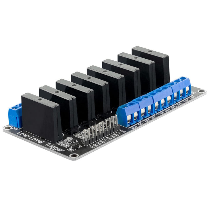 AZDelivery 8 Kanal Relais Modul 5V DC Solid State Relais Low Level Trigger Power Switch Relais Board