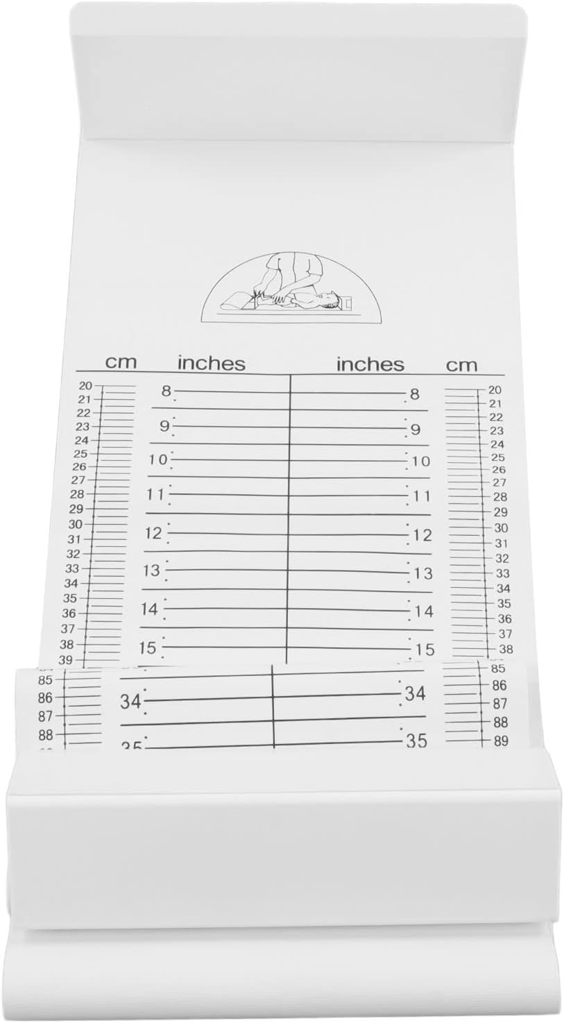 Folanda Messmatte für Kleinkinder, Zusammenklappbares, Waschbares Baby-Infantometer, Höhenlineal für