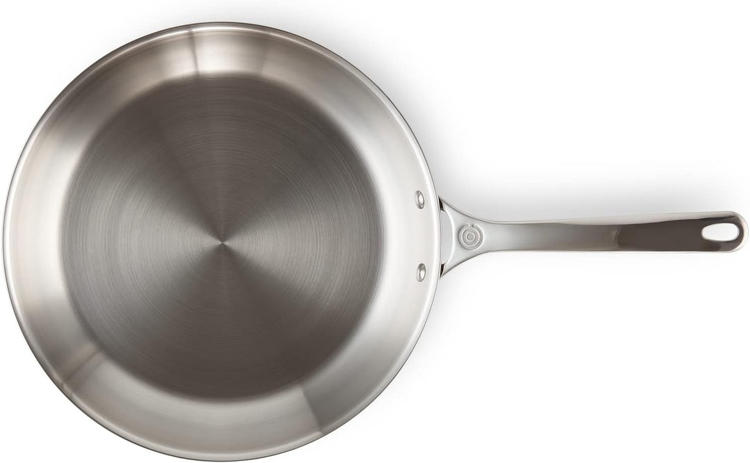 Le Creuset Pfanne aus 3-ply PLUS Edelstahl, 30 cm, 96600230001600 30 cm Unbeschichtet, 30 cm Unbesch