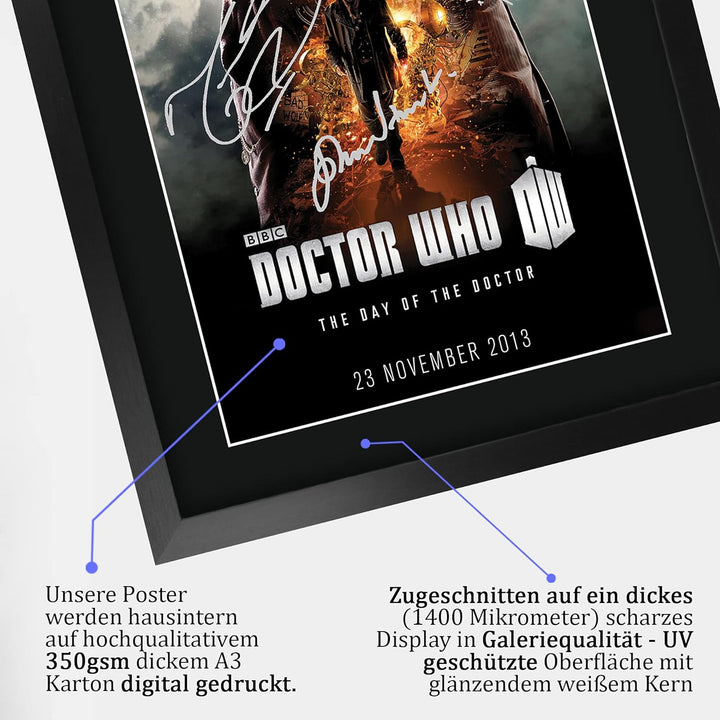 HWC Trading A3 FR Dr Who - Day Of The Doctor TV-Serie Poster David Tennant Matt Smith John Hurt Gesc