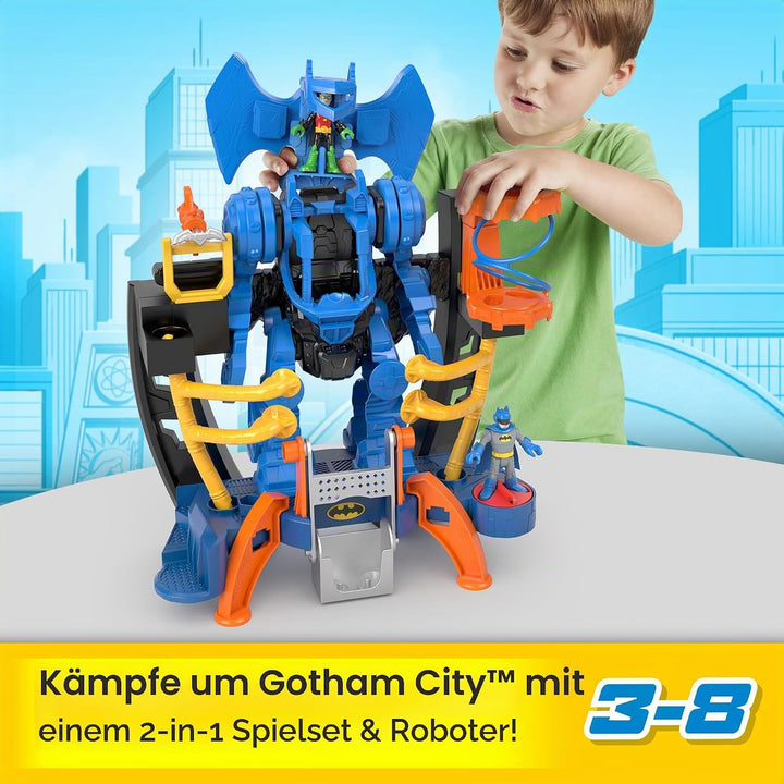 Fisher-Price IMAGINEXT DC Super Friends - Batman Robo-Kommandozentrale Spielset mit abnehmbarem Robo