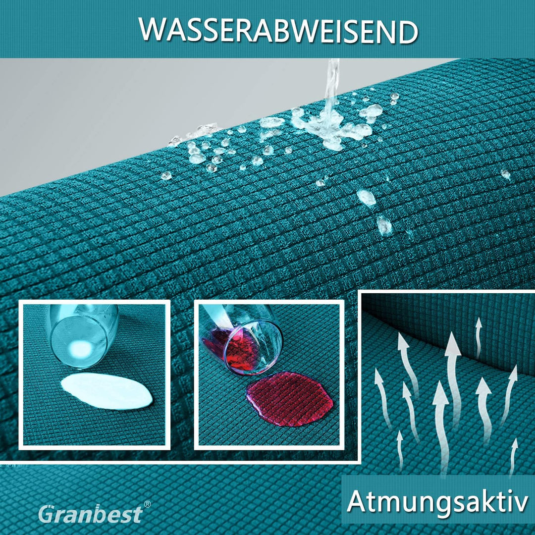 Granbest wasserdichte Armlose Futon Abdeckung, Hoher Stretch Futon Schutz für Faltendes Schlafsofa A