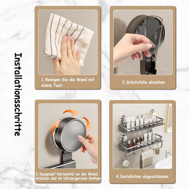 Duschablage Ohne Bohren Mit Saugnapf Duschregal Badablage Ohne Bohren Badezimmer Organizer Duschgel