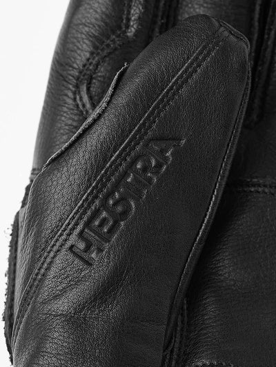 HESTRA Leather Fall Line - Short Freeride 5-Finger Snow Glove with Superior Grip for Skiing, Snowboa